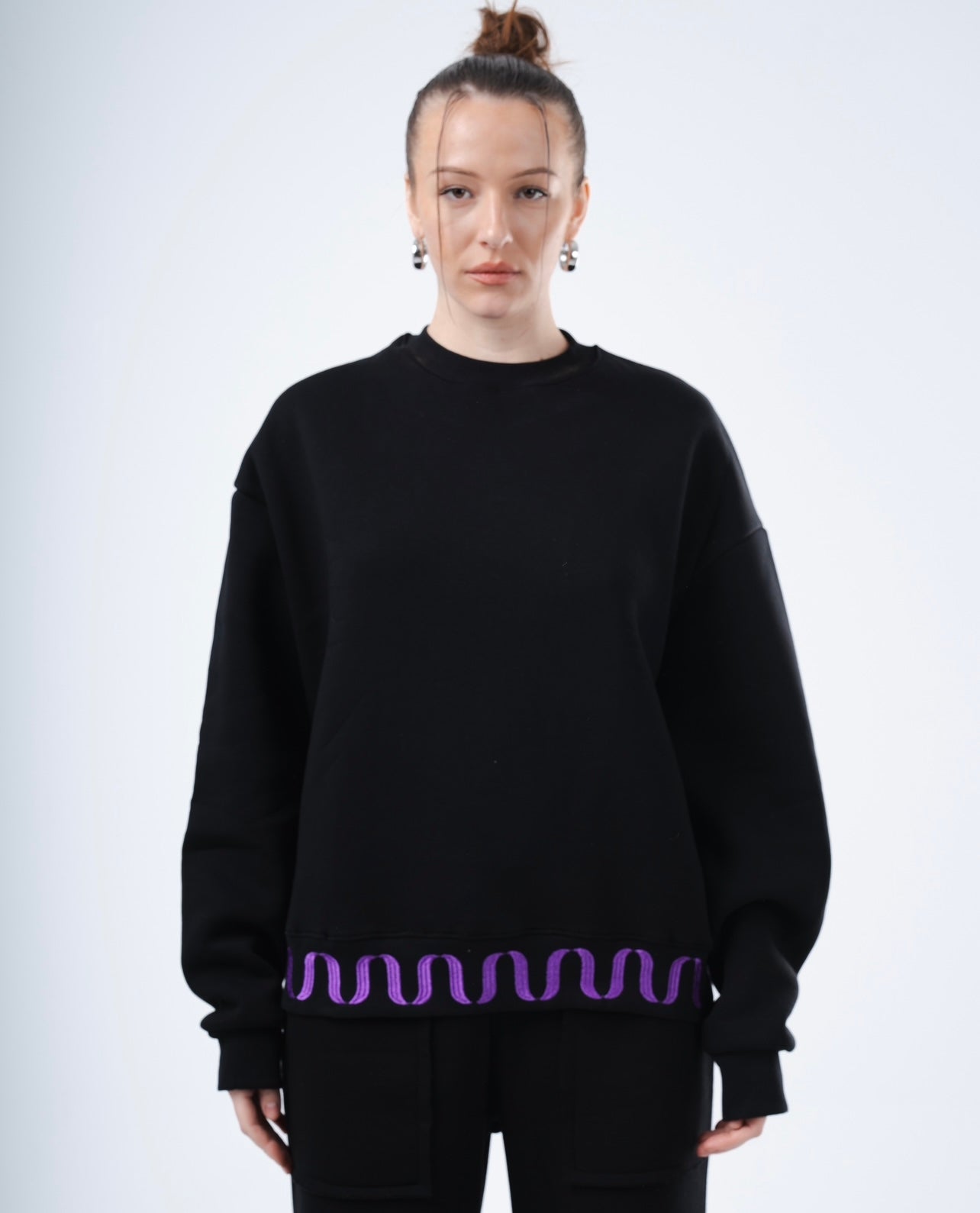 Black crewneck