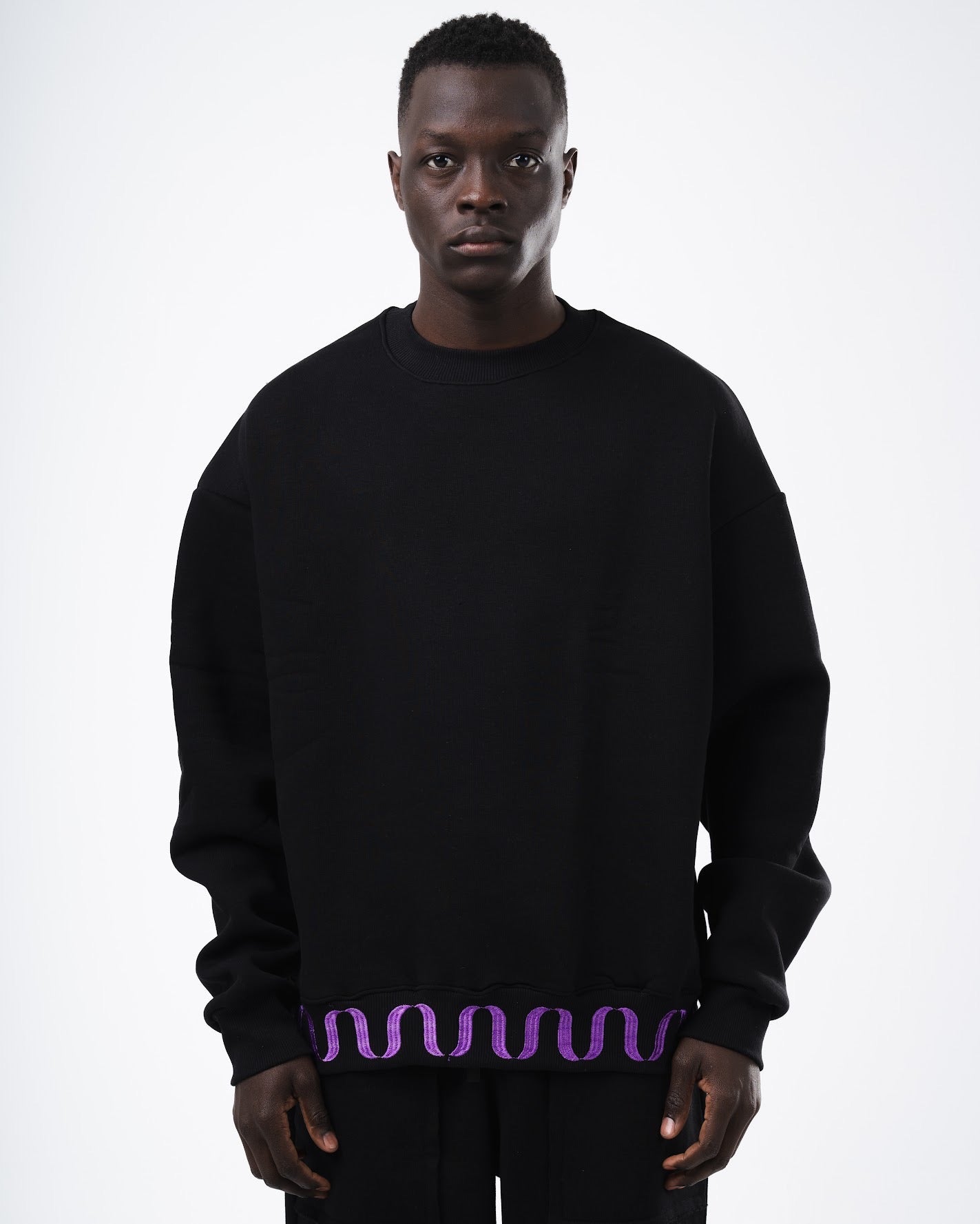 Black crewneck