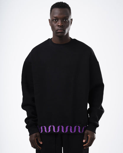Black crewneck