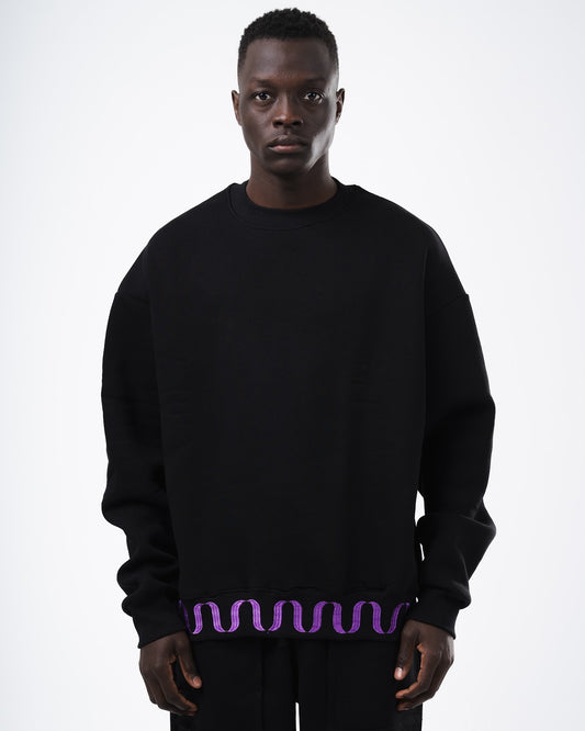 Black crewneck