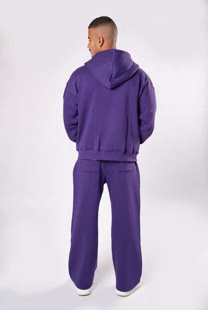 Double zipper set purple
