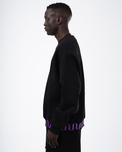 Black crewneck